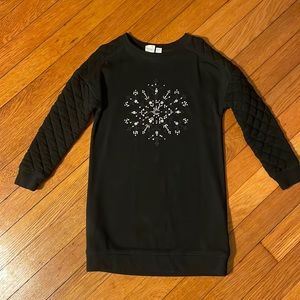 Gap kids quilted sweatshirt dress